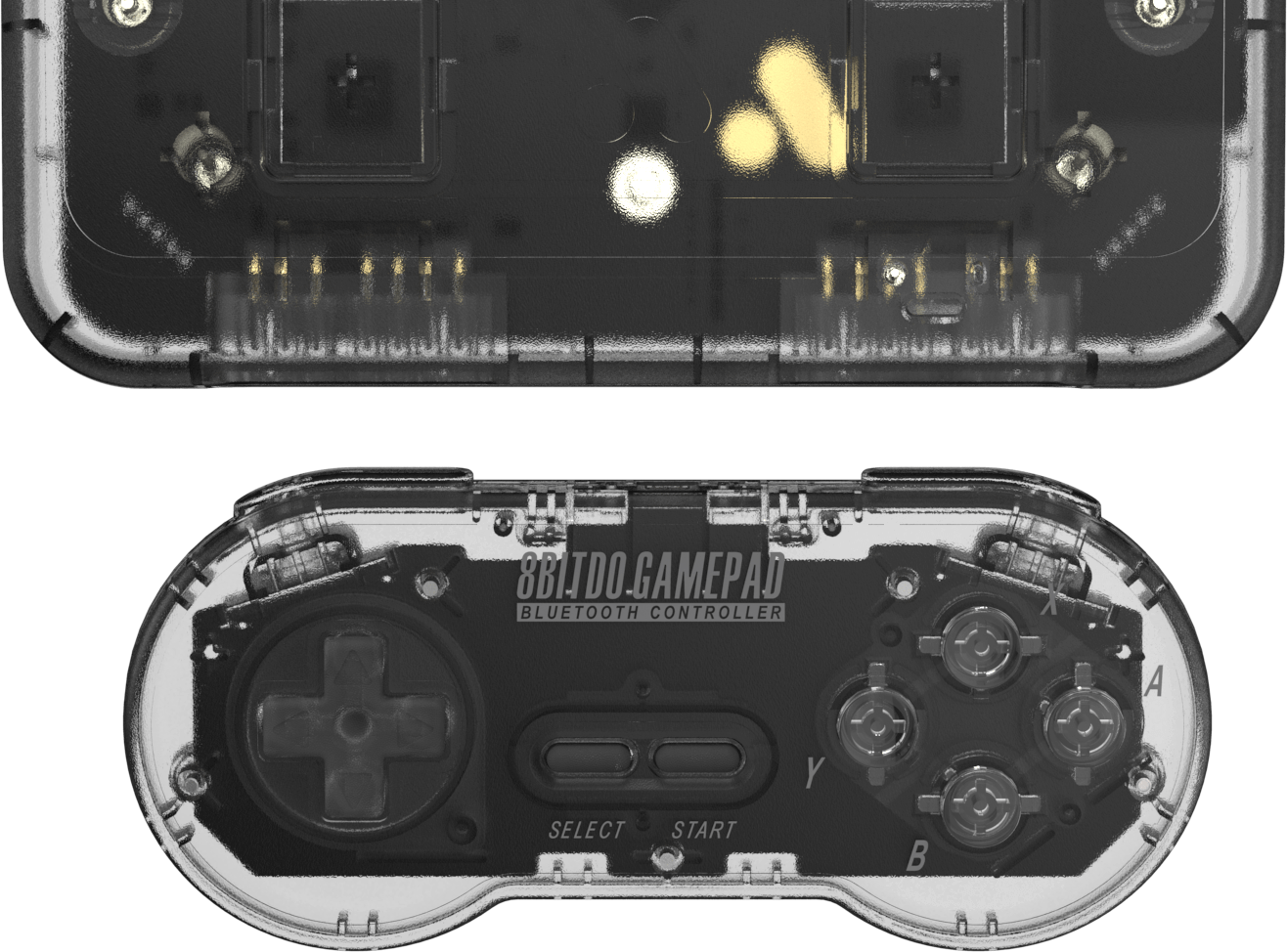 8bitdo Sn30 - Transparent - Game Controller - Game Controller Clipart (1316x974), Png Download