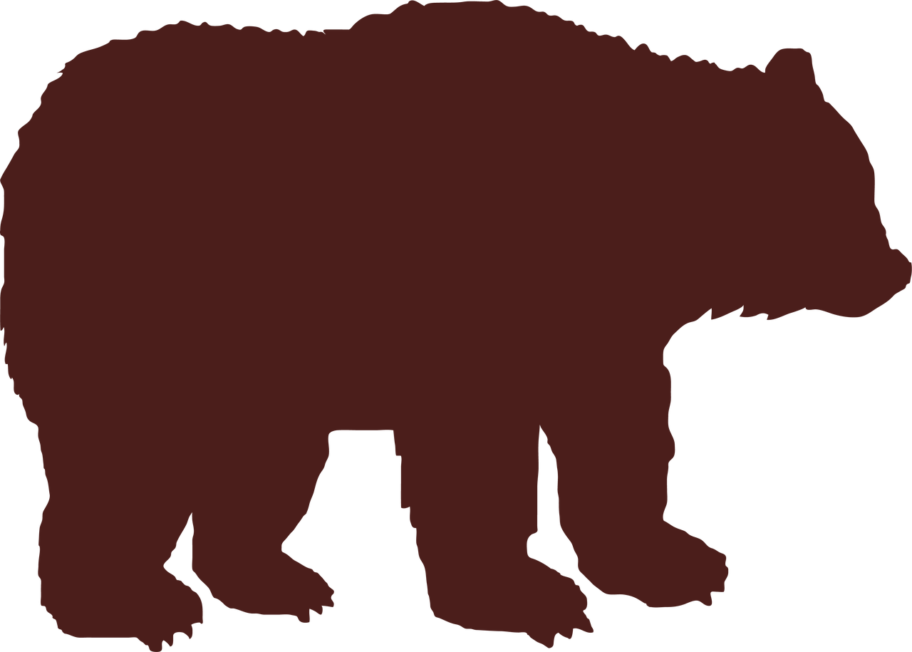 Grizzly Bear Svg Cut File - Bear Svg Clipart (1280x915), Png Download
