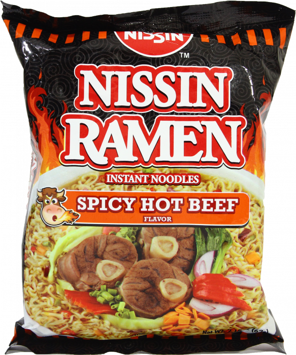 Exhibitions And Attractions Include The Chicken Ramen - Nissin Spicy Beef Noodles Clipart (583x700), Png Download