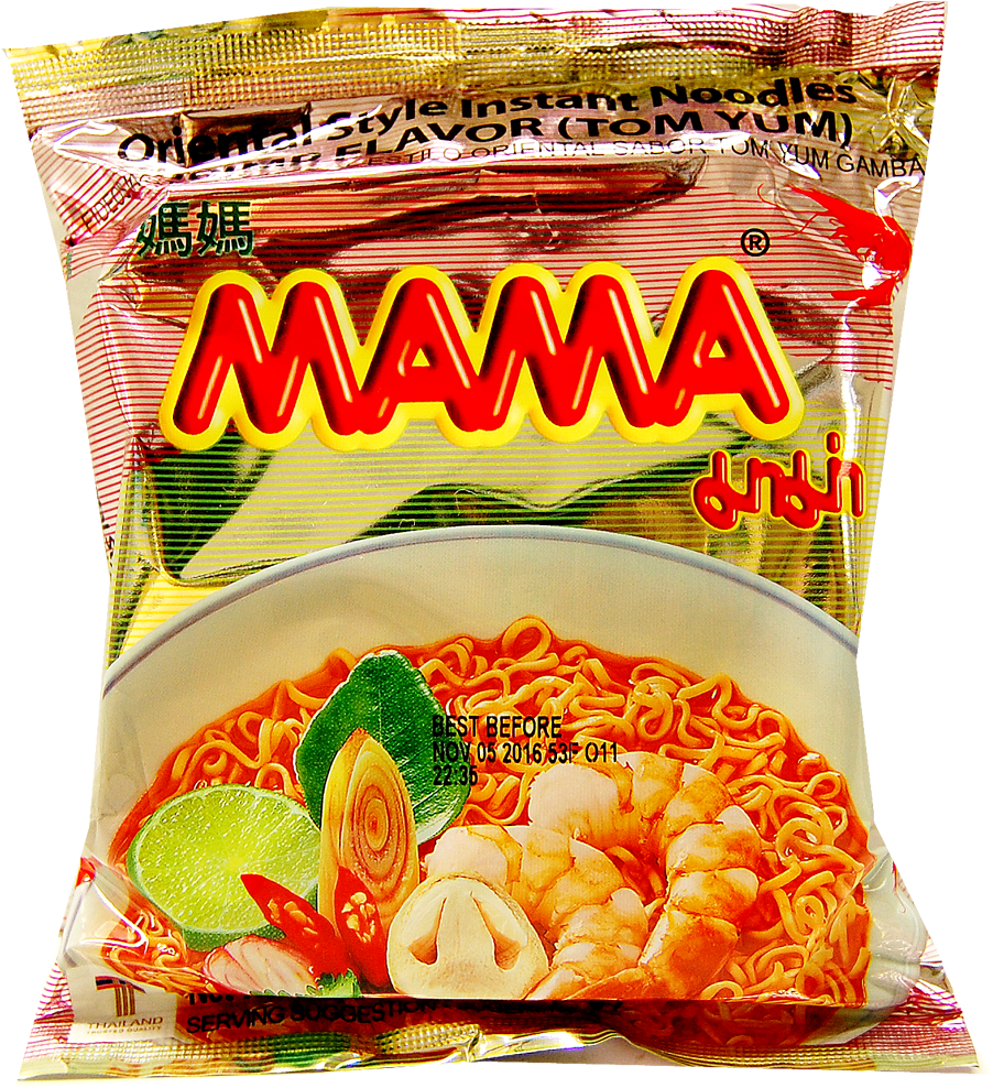 The Only Southeast Asian Entry On This List, Mama's - Mama Noodles Png Clipart (1000x1083), Png Download