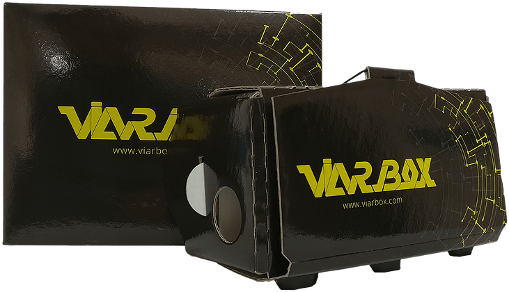 Custom Branded Google Cardboard Viarbox Premium - Audio Equipment Clipart (791x443), Png Download