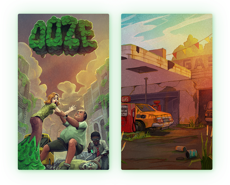 Ooze - Painting Clipart (796x633), Png Download