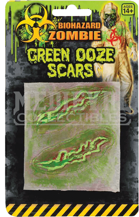 Biohazard Zombie Scar-two Scar Clipart (866x866), Png Download