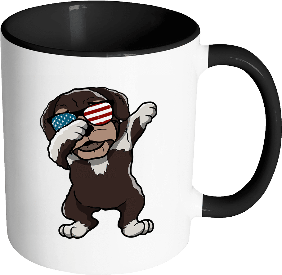 Robustcreative-dabbing Havanese Dog America Flag - Drink Coffee And Fuck Clipart (1024x1024), Png Download