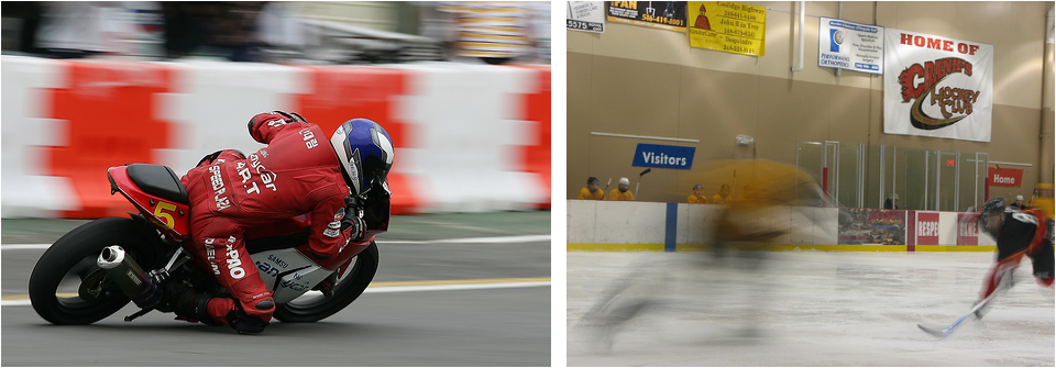 Below Are Two Examples Of Photos Showing Movement - Grand Prix Motorcycle Racing Clipart (960x335), Png Download