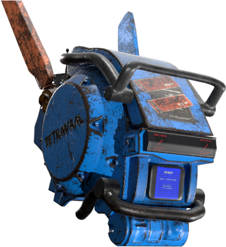 Chappie Head Royalty-free 3d Model - Chainsaw Clipart (920x517), Png Download