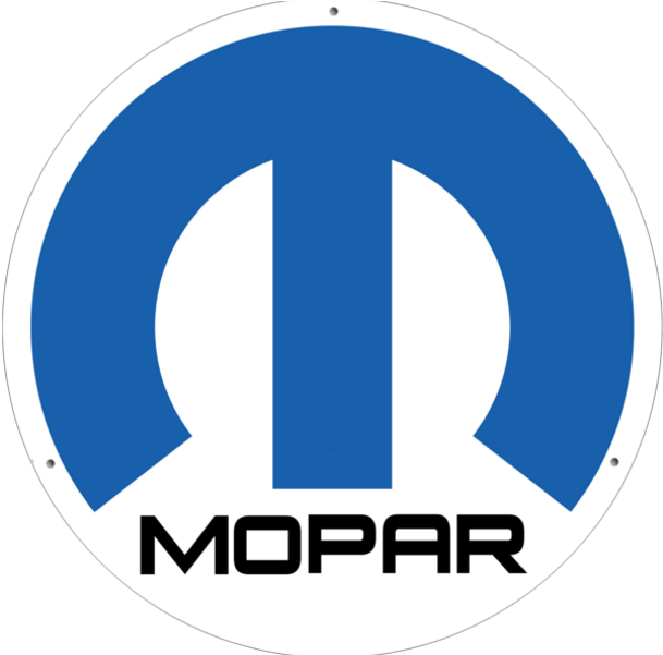 Mopar M Logo Circle Tin Sign For The Mancave Or Bar - Sign Clipart (800x600), Png Download