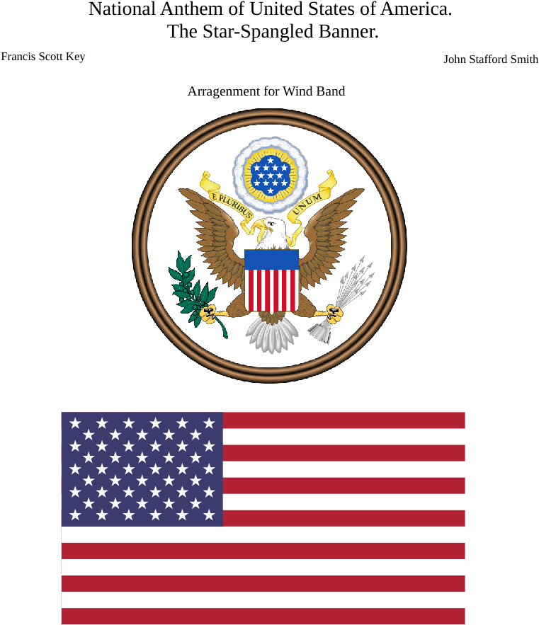 National Anthem Of United States Of America - Symbol Of Us Government Clipart (850x1100), Png Download