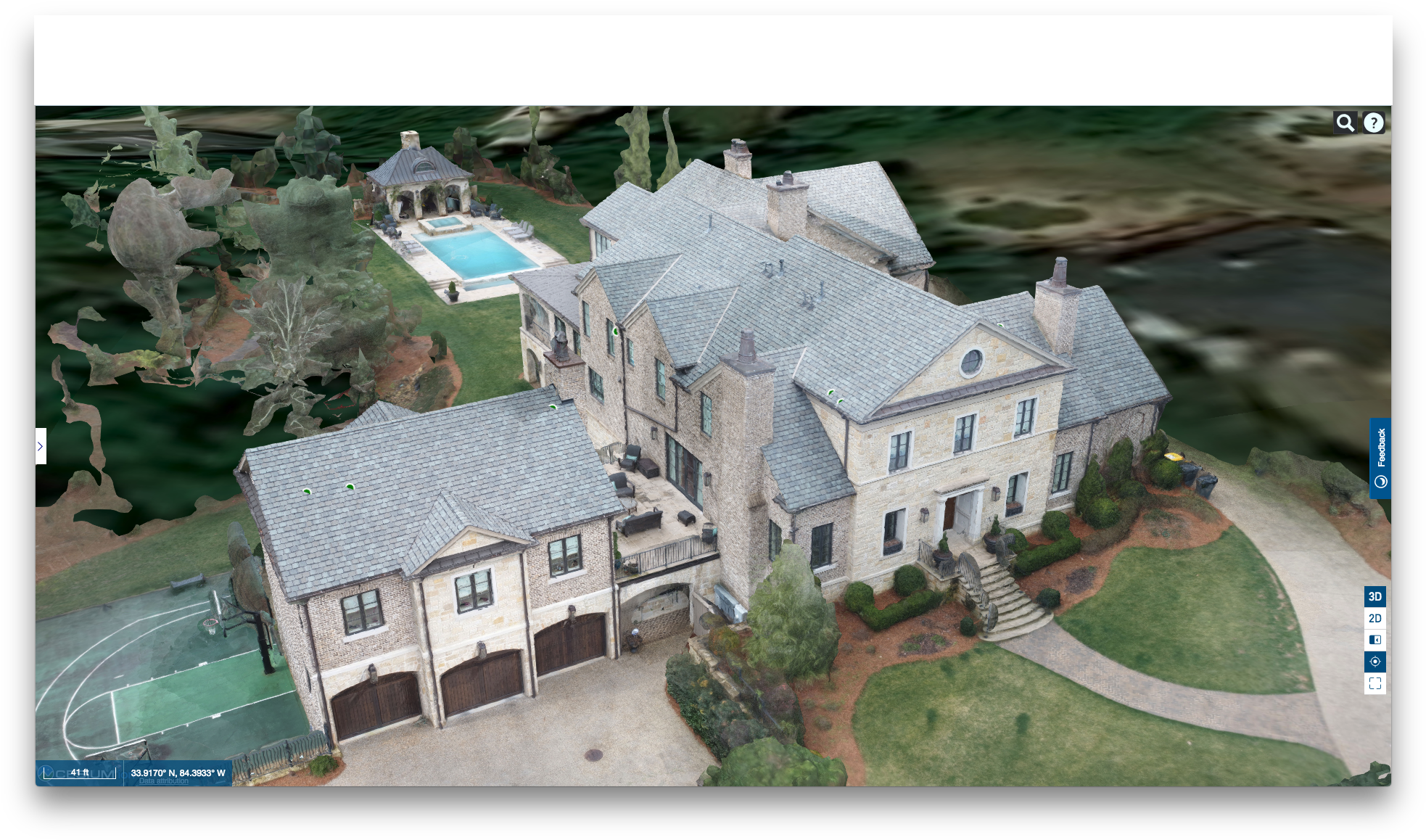 3d Model - - Mansion Clipart (1981x1169), Png Download
