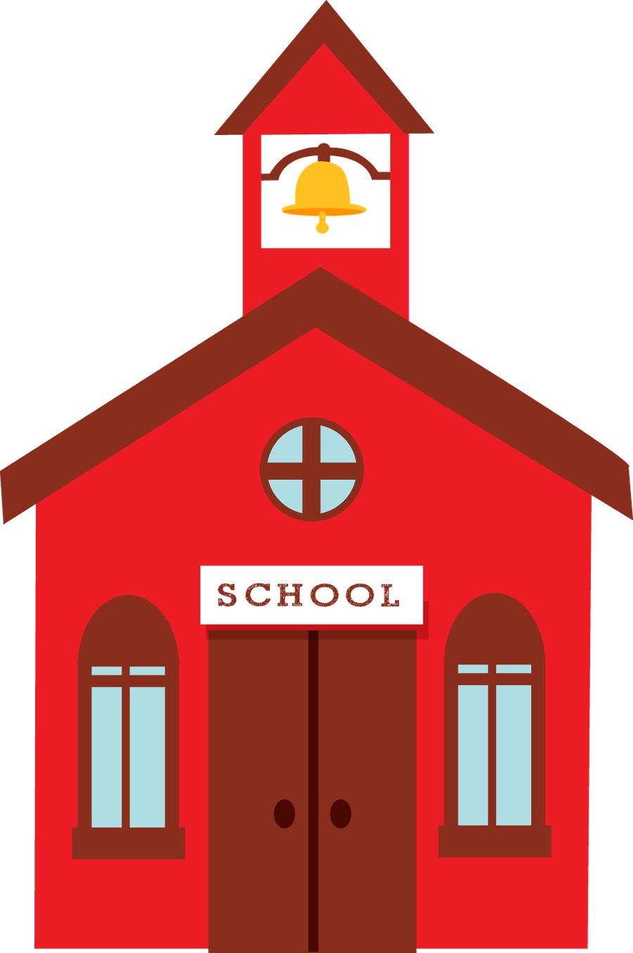Graphic Library Stock Escola Minus Craft Ideas Pinterest - Cartoon Little Red School House Clipart (900x1355), Png Download