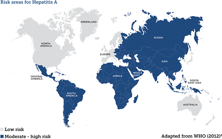 Disease Risk Map - Simple High Quality World Map Clipart (872x498), Png Download