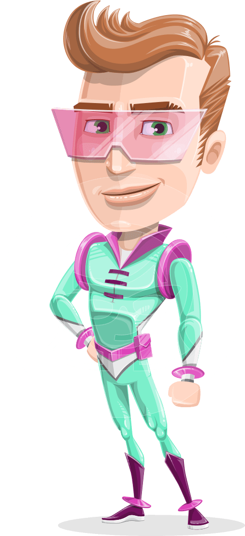 Graphic Royalty Free Library Man Confused Clipart - Futuristic Person Clipart - Png Download (957x1060), Png Download