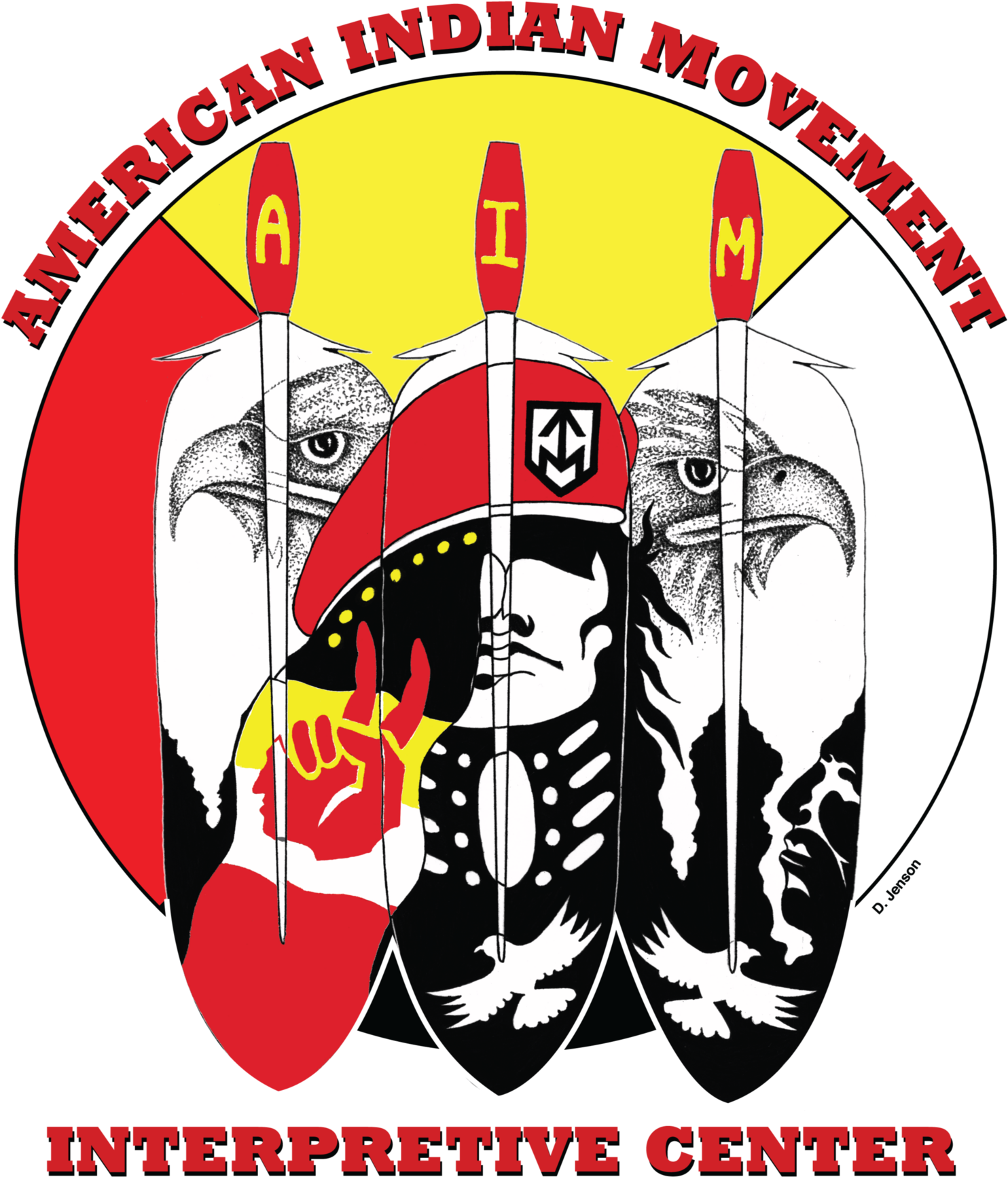Jpg Free Red House Aim Interpretive Center - American Indian Movement Clipart (1500x1761), Png Download