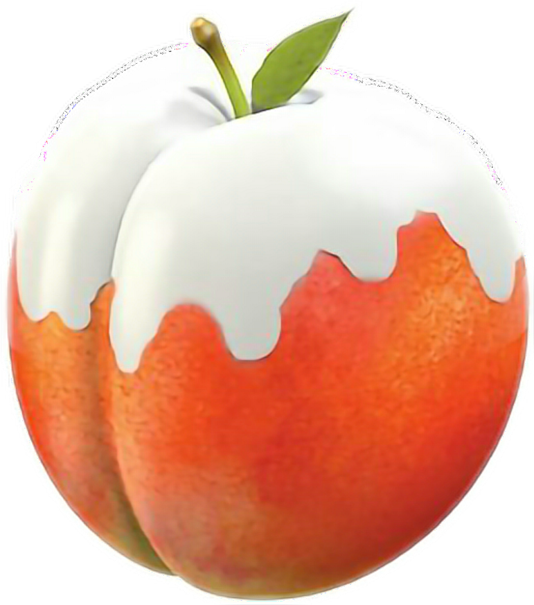 #kimoji #peach #cream #kim #kardashian - Peaches Call Me By Your Name Clipart (1024x1024), Png Download
