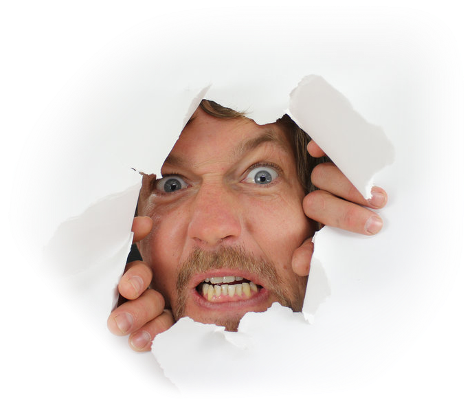 Crazy Person Png - Portable Network Graphics Clipart (687x585), Png Download