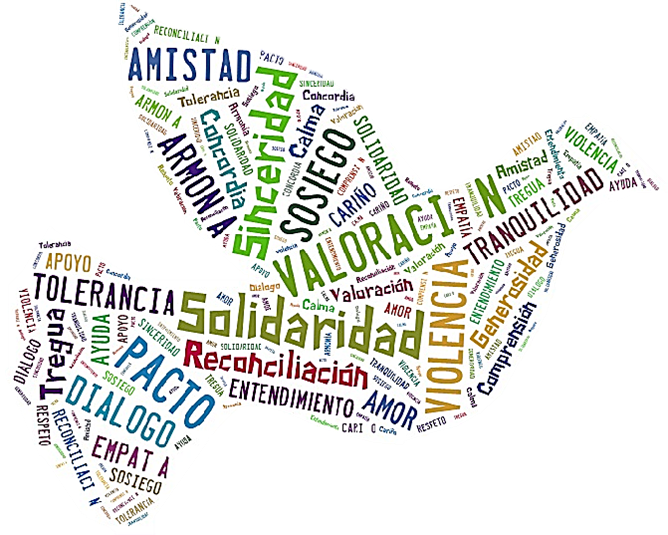 Paloma De La Paz - Paloma De Los Derechos Humanos Clipart (668x535), Png Download