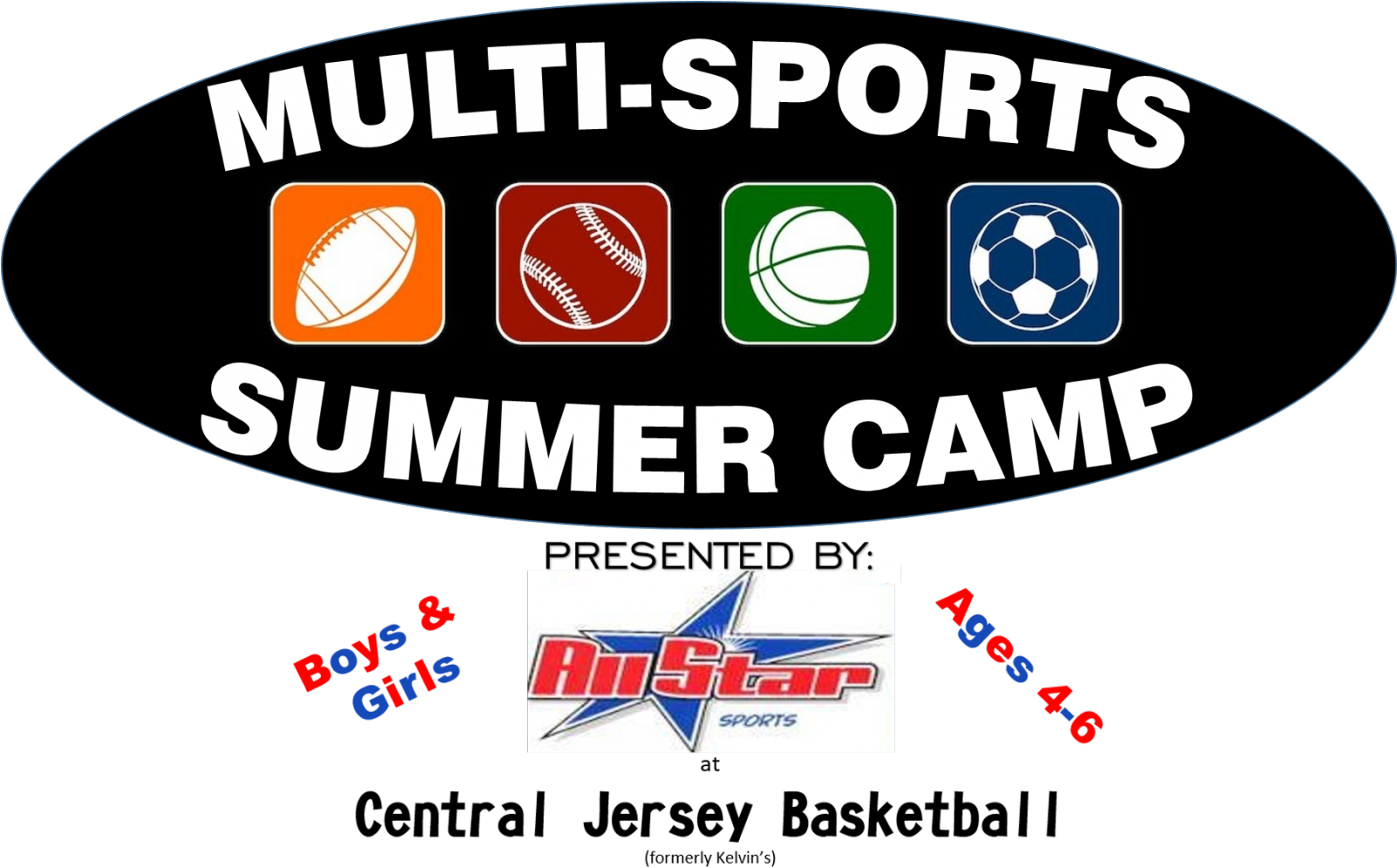 Monroe Sports Center All Star Summer Camp - Multi Sport Center For Kids Logo Clipart (1600x1009), Png Download