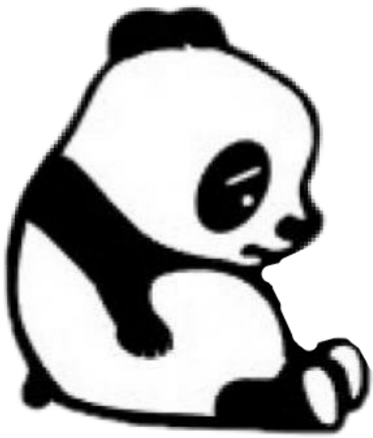Panda Con Corazon Roto Clipart , Png Download - Sad Panda Cartoon Transparent Png (749x879), Png Download