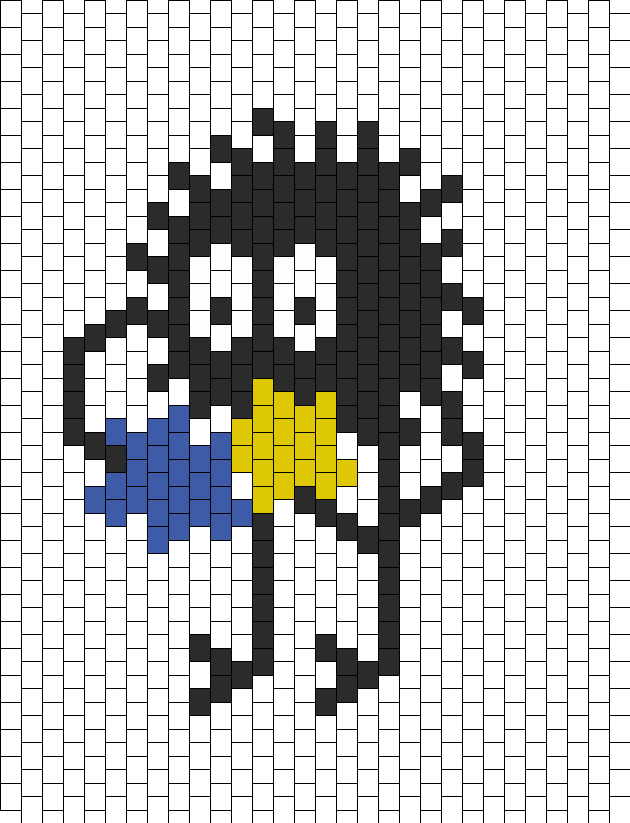 Standing Soot Sprite From Spirited Away - Gamecube Logo Pixel Art Clipart (630x823), Png Download