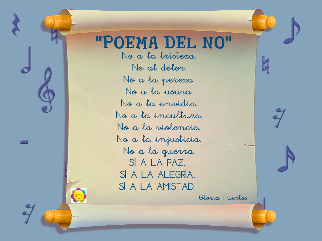 Padrenuestro De La Paz - Poema Del No De Gloria Fuertes Clipart (1024x768), Png Download
