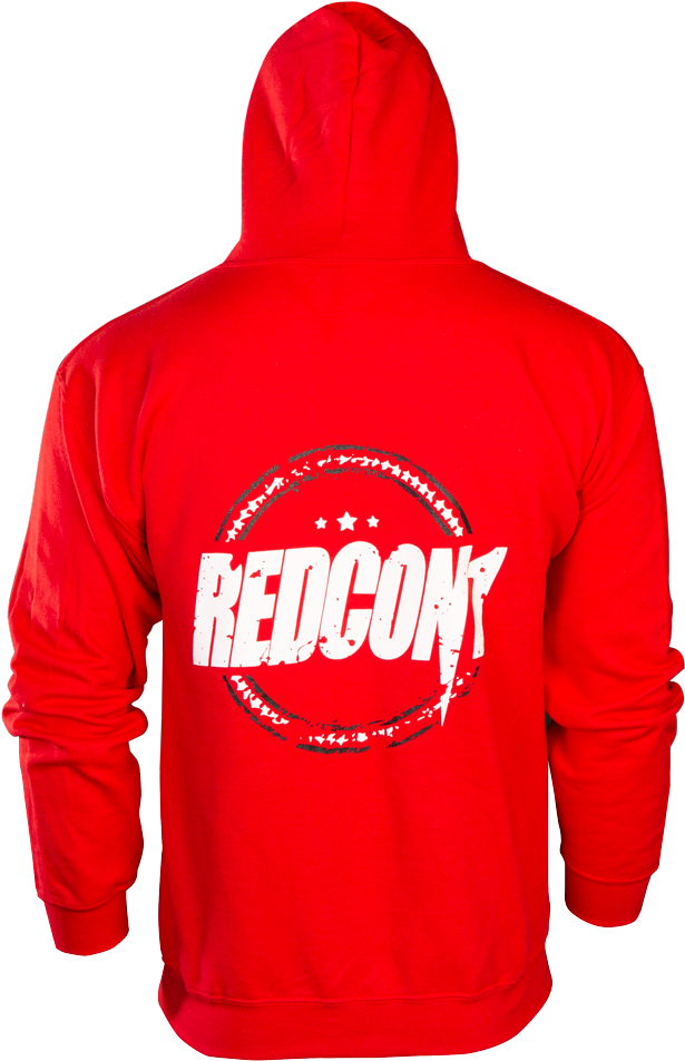 Red Stamp Zip Up Hoodie - Hoodie Clipart (1000x1000), Png Download