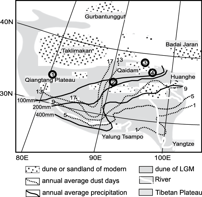 Distribution Of The Modern And Last Glacial Sand Dunes, - Line Art Clipart (674x657), Png Download