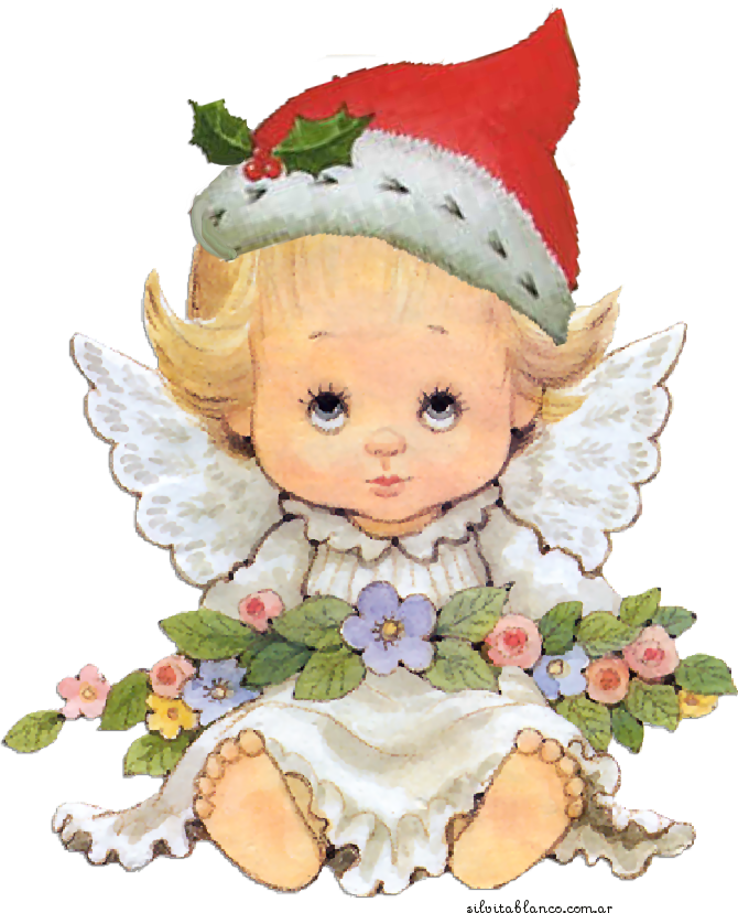 The Images - Angelitos De Navidad Clipart (670x828), Png Download