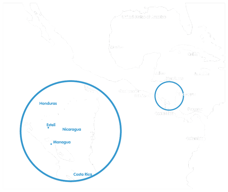 Los Angelitos - Satellite Map Of Central America Clipart (800x674), Png Download