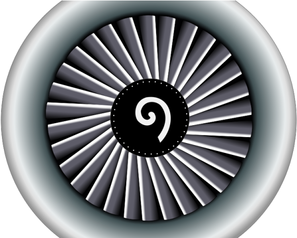 Airplane Clipart Turbine - Engine Airplane Clipart - Png Download (640x480), Png Download
