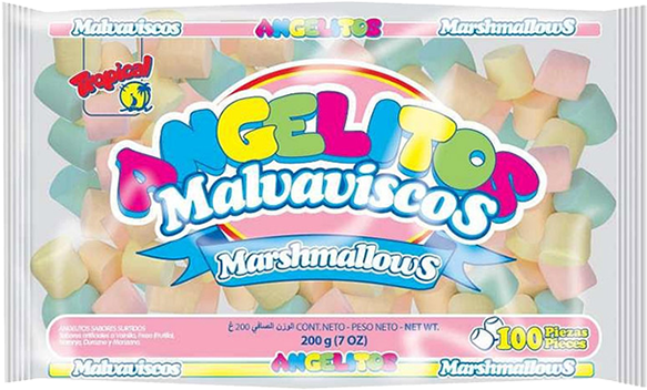 Malvaviscos Angelitos Surtidos 100u 200g - Party Supply Clipart (647x647), Png Download