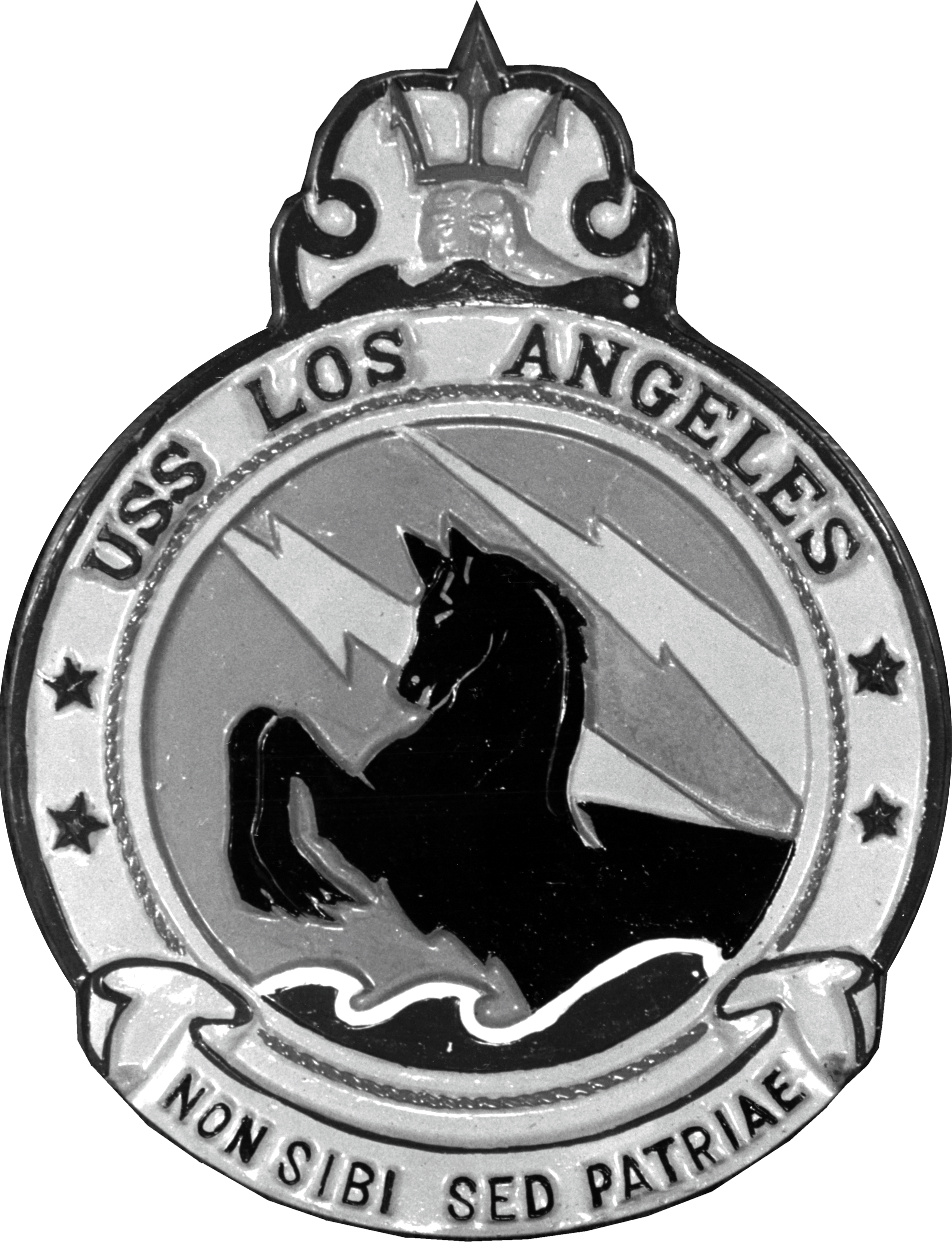 Uss Los Angeles Insignia, 1963 (usn 1067142) - Emblem Clipart (2547x3323), Png Download