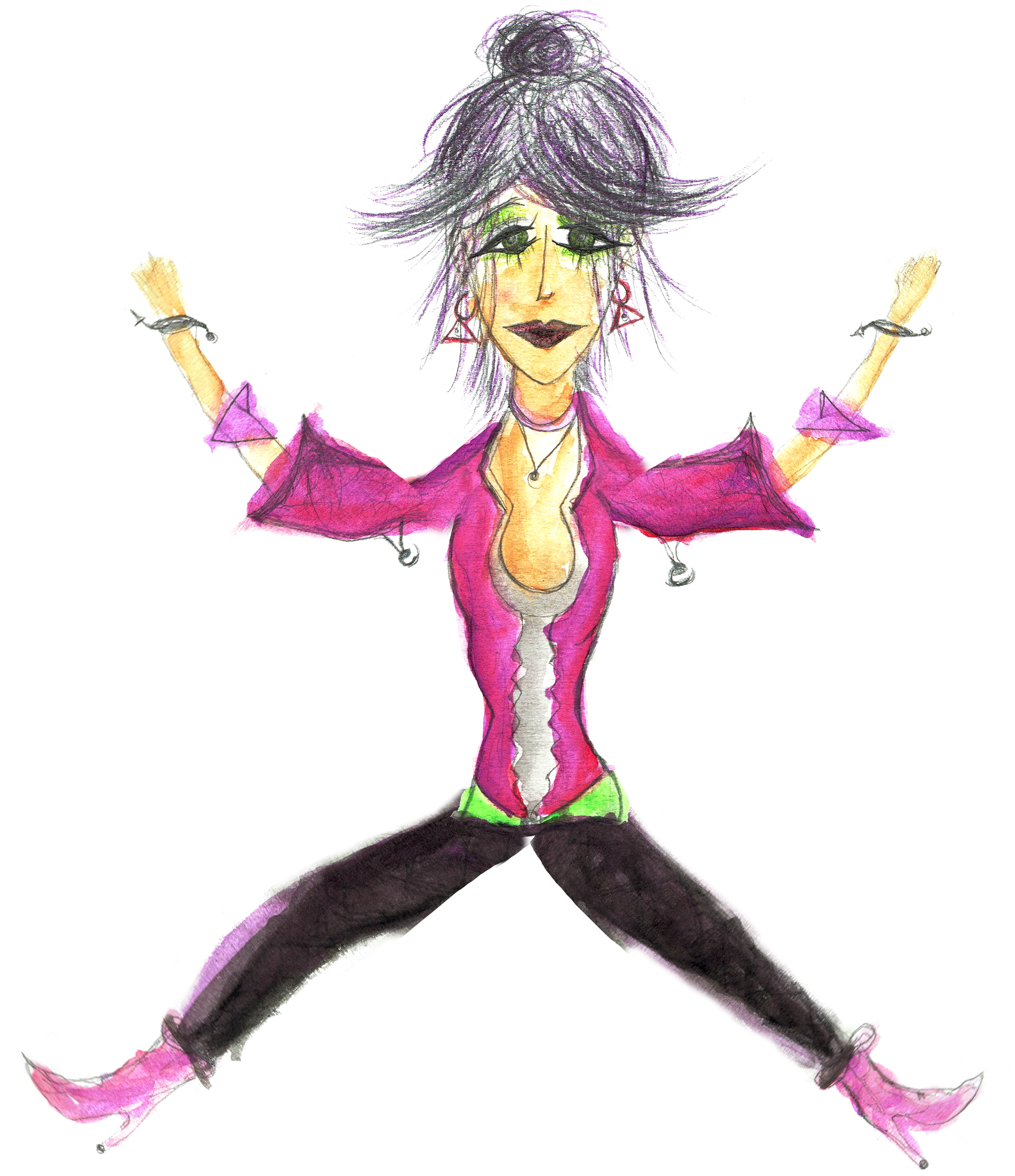 Yukiko Brazos Abiertos - Cartoon Clipart (4724x4724), Png Download