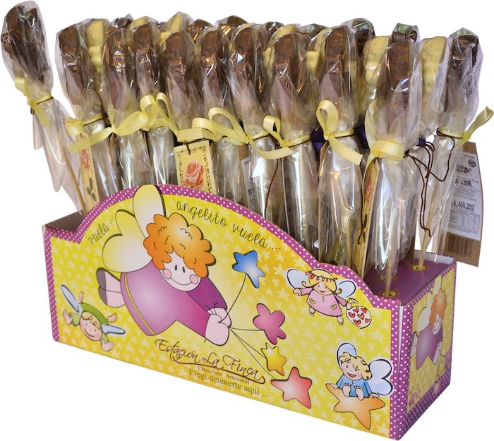 Exhibidor Chupetín Angelitos X 30 Unidades - Makeup Brushes Clipart (700x625), Png Download
