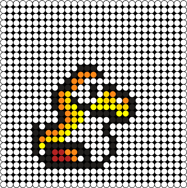 Yoshijaune - Winnie The Pooh Small Perler Bead Pattern Clipart (770x767), Png Download
