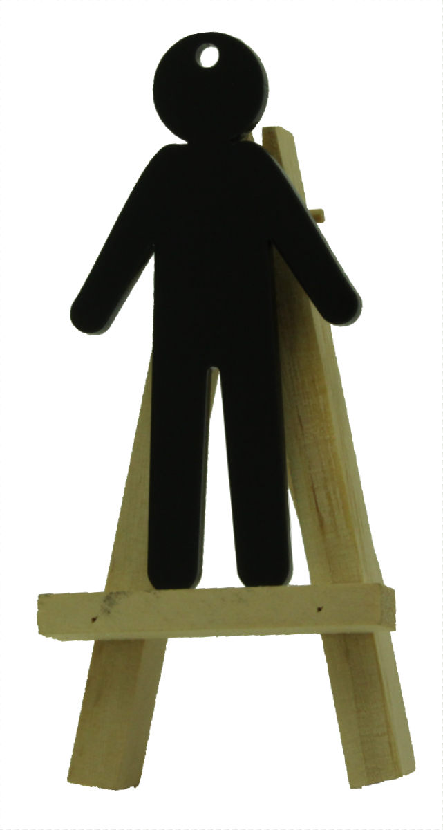Acrylic / Mdf / Wood - Standing Clipart (641x1200), Png Download