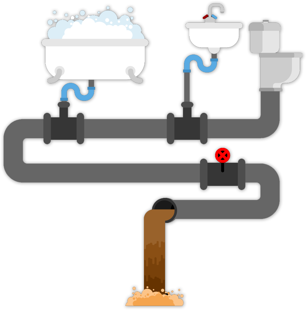 Plumber Clipart Drainage System - Png Download (1032x1042), Png Download