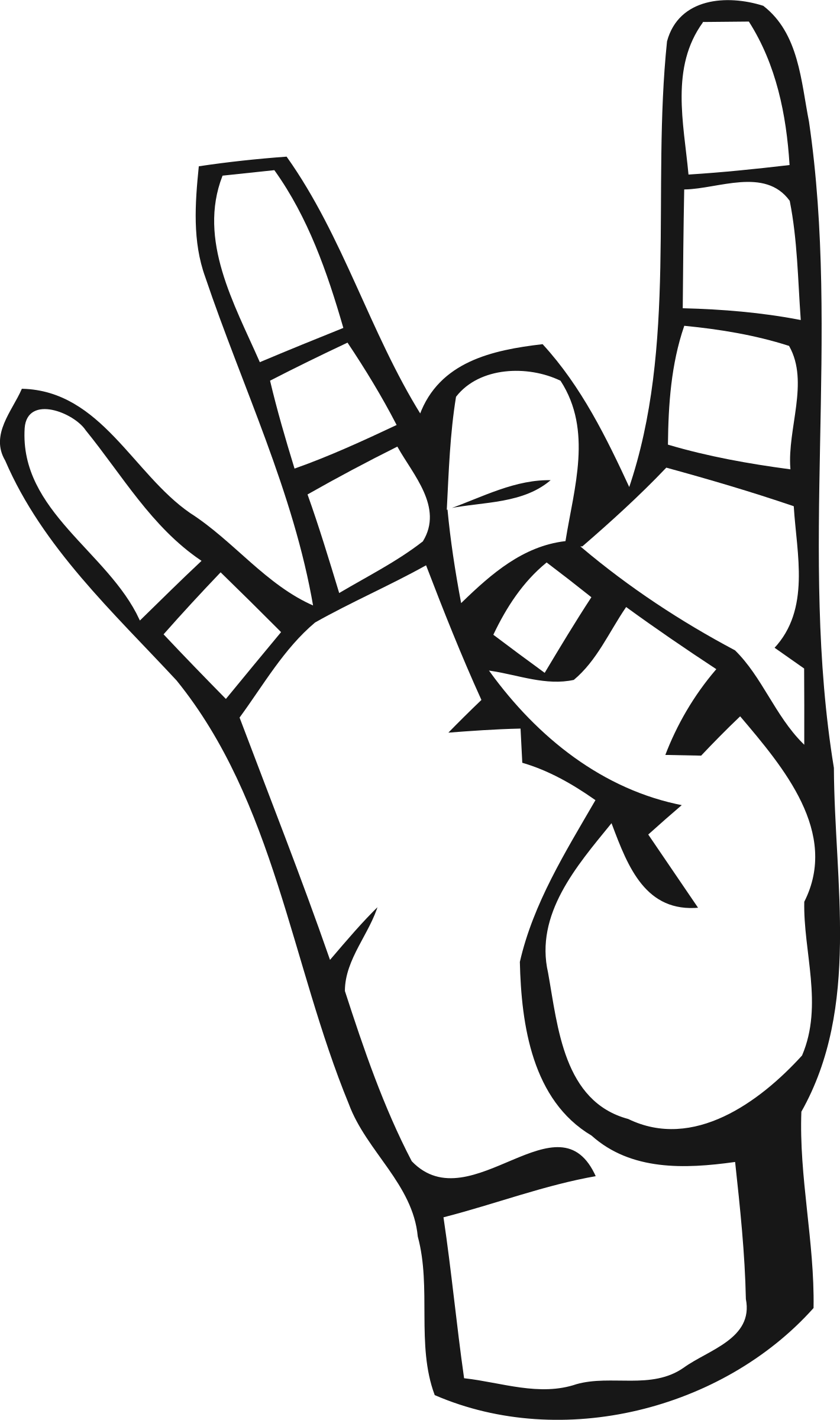This Free Icons Png Design Of Deaf Alphabet 8 - Sign Language 5 Clip Art Transparent Png (1420x2400), Png Download
