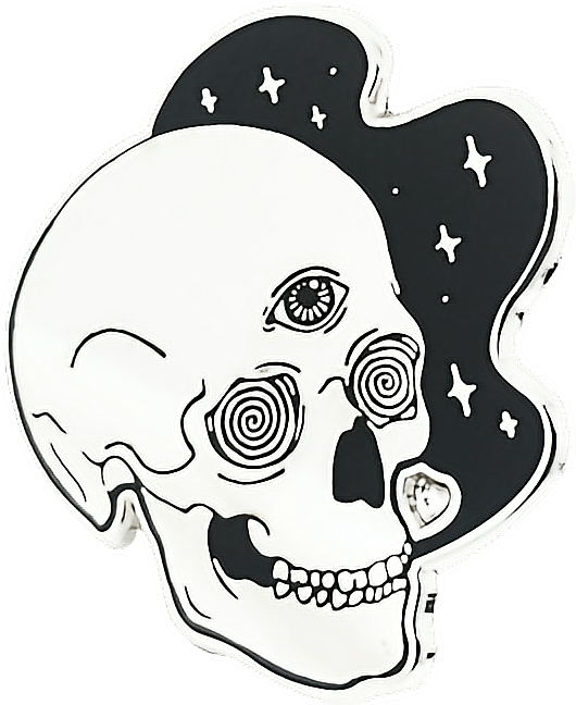 #freetoedit #caveira #iluminati - Skull With 3rd Eye Clipart (530x648), Png Download