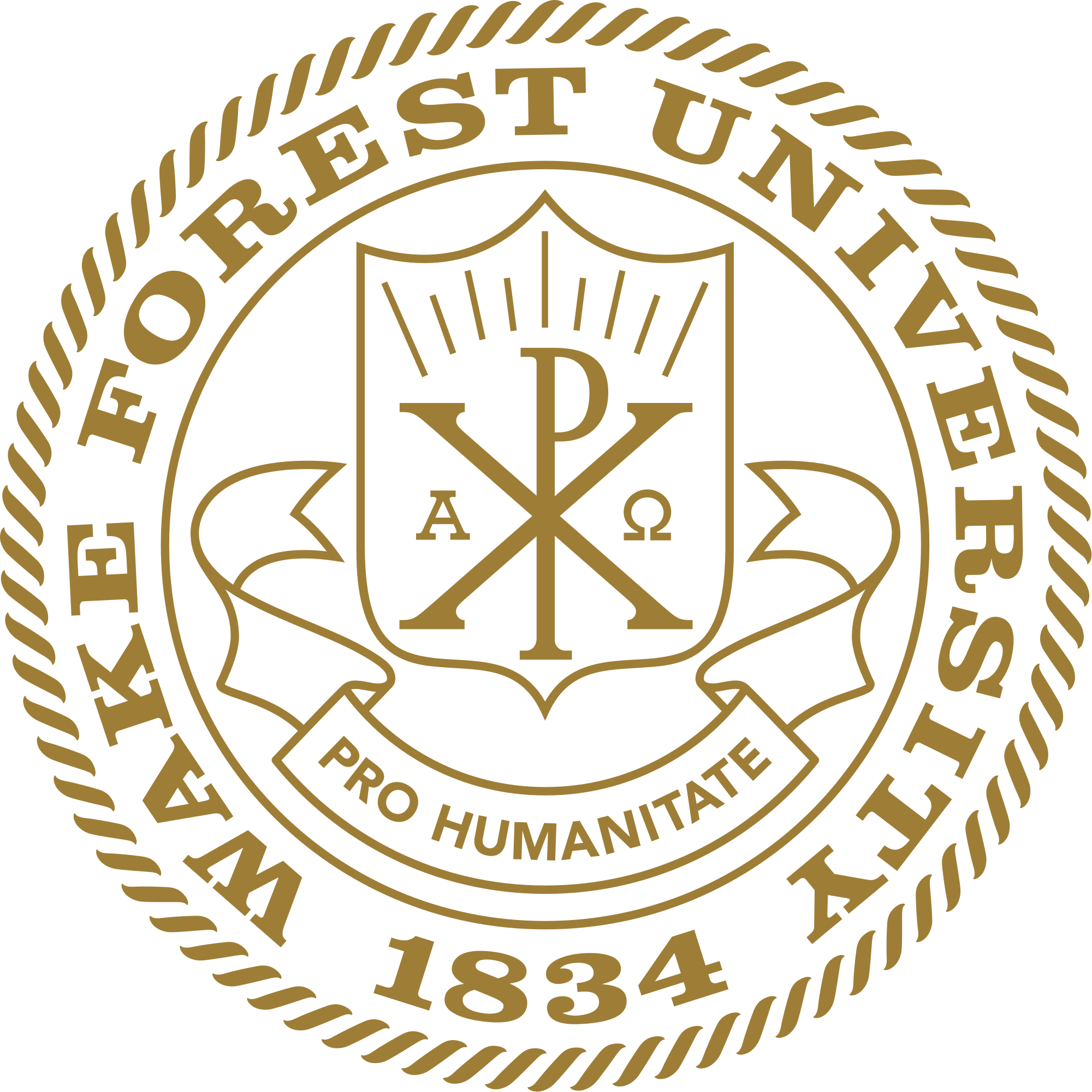 Wake Forest University - Wake Forest Pro Humanitate Clipart (2000x2000), Png Download