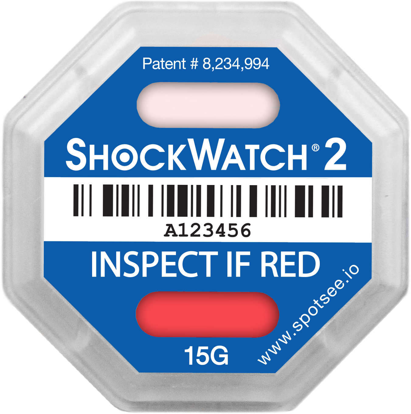 Shockwatch 2 Red - Shockwatch 2 15g Clipart (1352x1363), Png Download