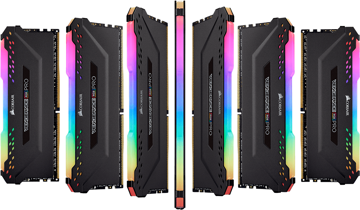 Corsair Vengeance Rgb Pro Black Clipart (1200x727), Png Download