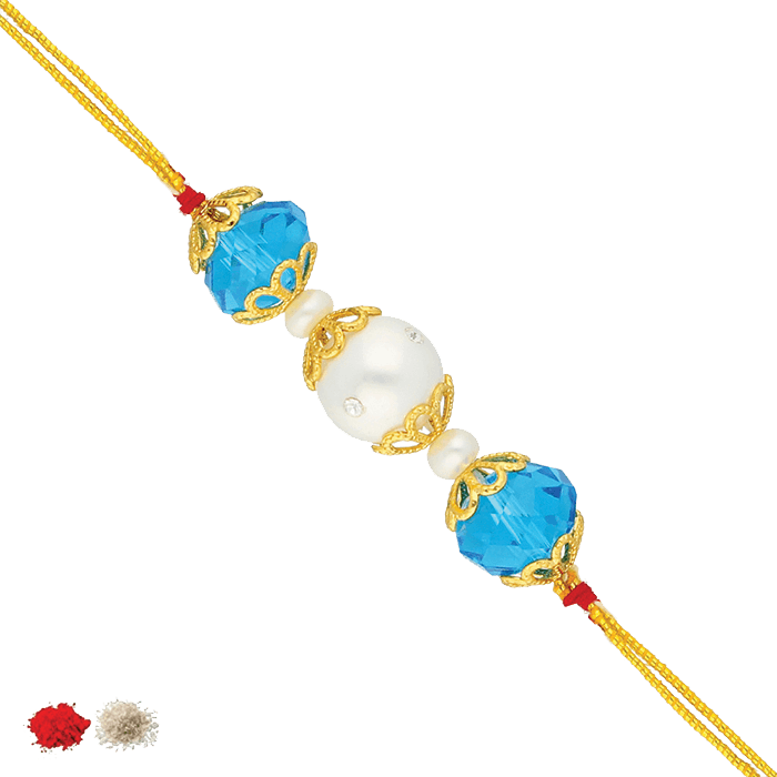 Sri Jagdamba Pearls Crystal Pearl Rakhi Clipart (700x700), Png Download