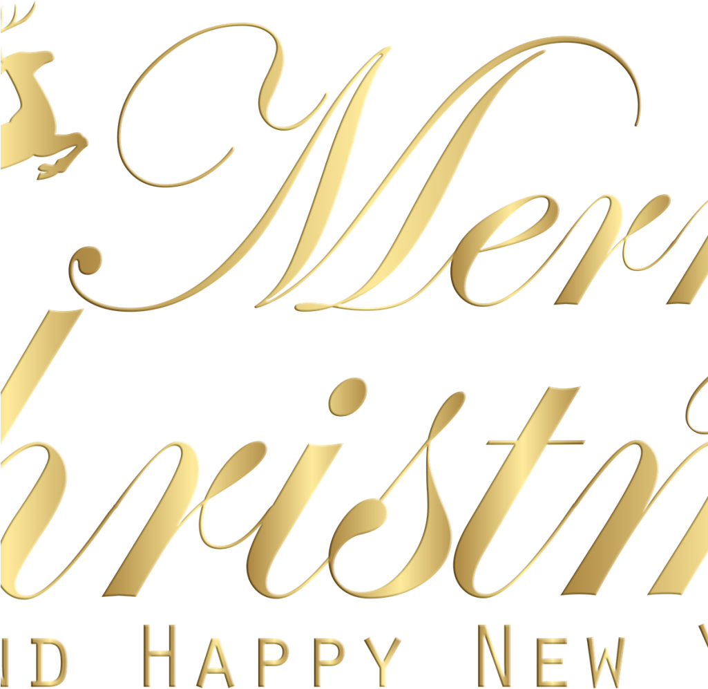 Merry Christmas 2018 Png With And Happy New Year Png - Merry Christmas And Happy New Year Png Clipart (1024x1024), Png Download