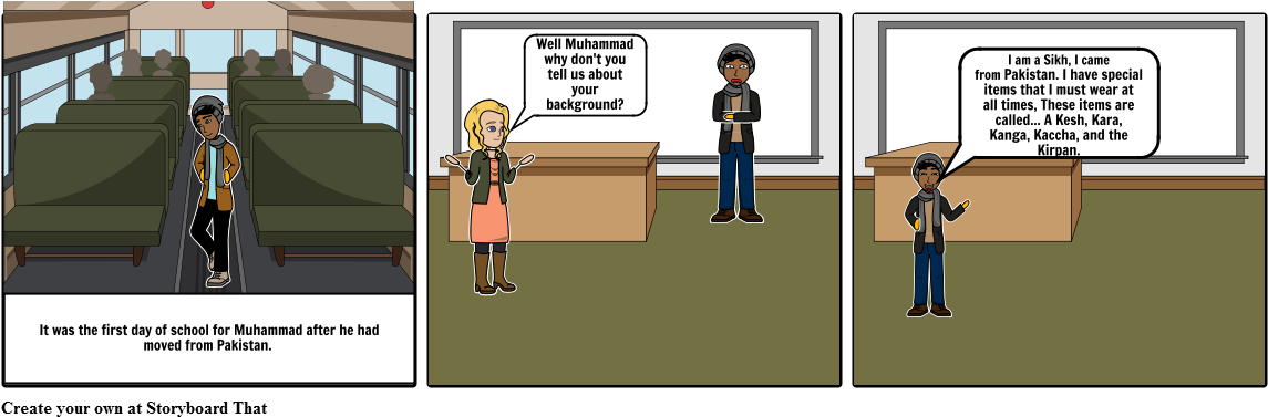 Sikhism - Cartoon Clipart (1164x385), Png Download