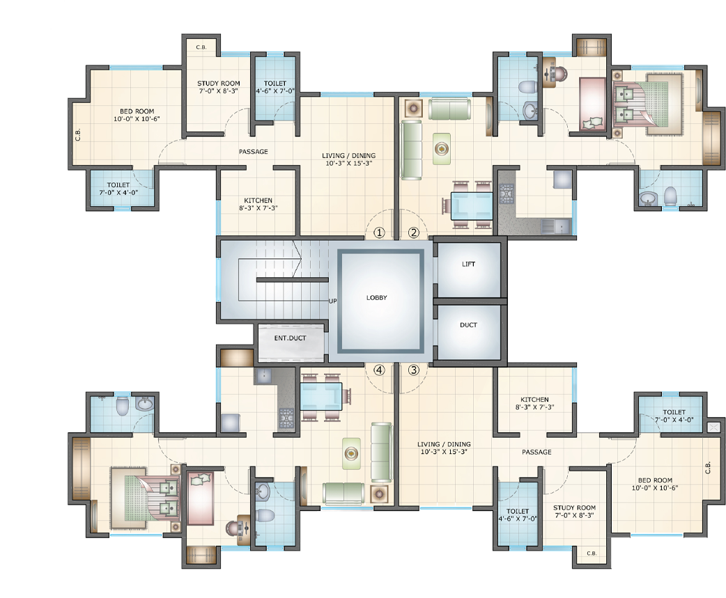 Amenities - Floor Plan Clipart (1920x884), Png Download