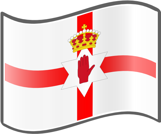 Ireland Flag Clipart Post - Northern Ireland Flag Clipart - Png Download (555x555), Png Download