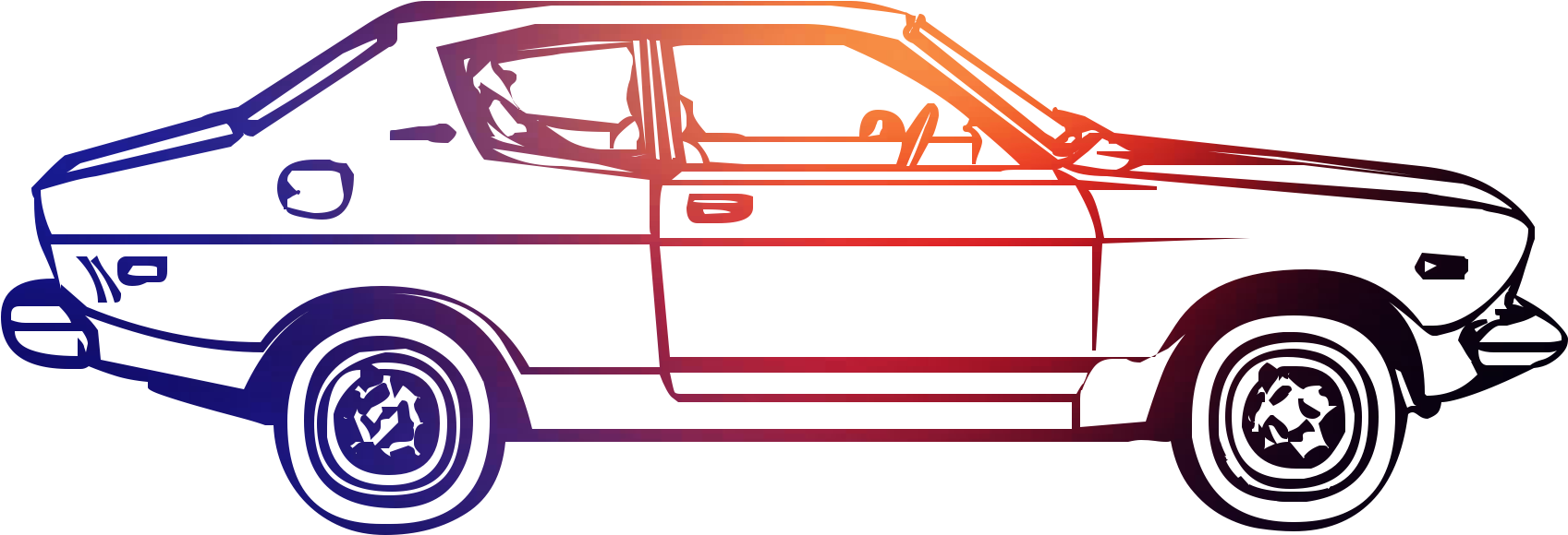 Compact City Automotive Design Motor Vehicle Car Clipart - Coupé - Png Download (2000x900), Png Download