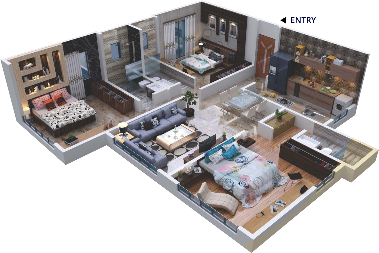 Internal Features - Floor Plan Clipart (1920x884), Png Download