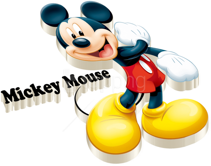 Download Mickey Mouse Free S Clipart Png Photo - Mickey Mouse Transparent Png (851x637), Png Download