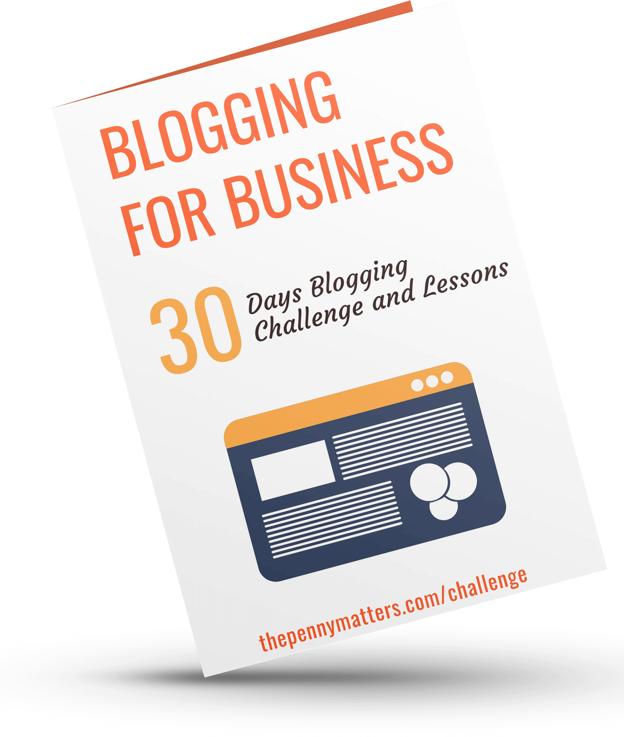 30 Days Blogging Challenge Blogging For Business - Poster Clipart (2117x2764), Png Download